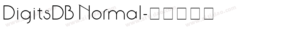 DigitsDB Normal字体转换